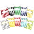 Barker Creek Chevron Peel & Stick Library Pockets Set, Multi-Design, 60/Set 3852